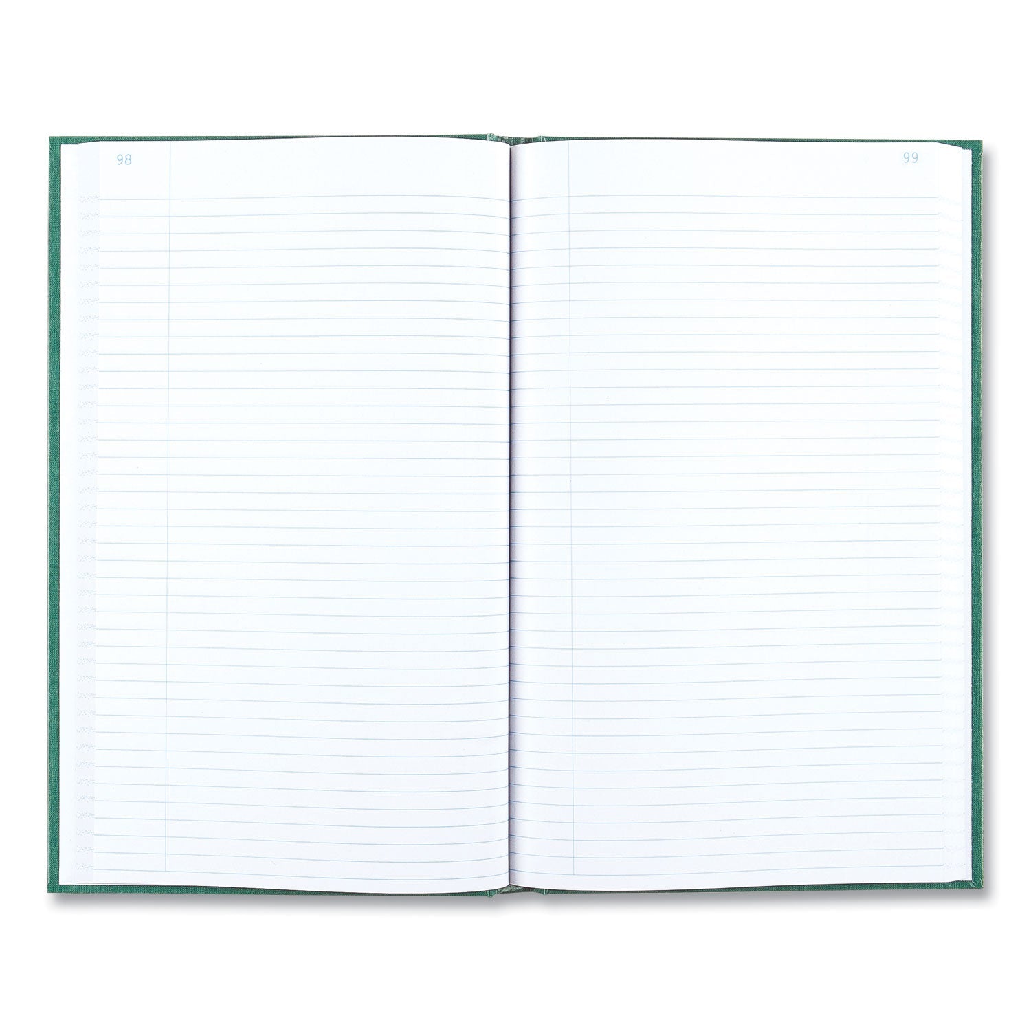 National Emerald Series Account Book, Green Cover, 12.25 x 7.25 Sheets, 300 Sheets/Book