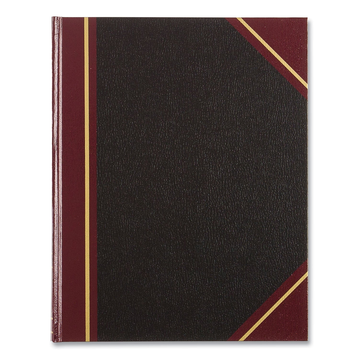 National Texthide Eye-Ease Record Book, Black/Burgundy/Gold Cover, 10.38 x 8.38 Sheets, 150 Sheets/Book