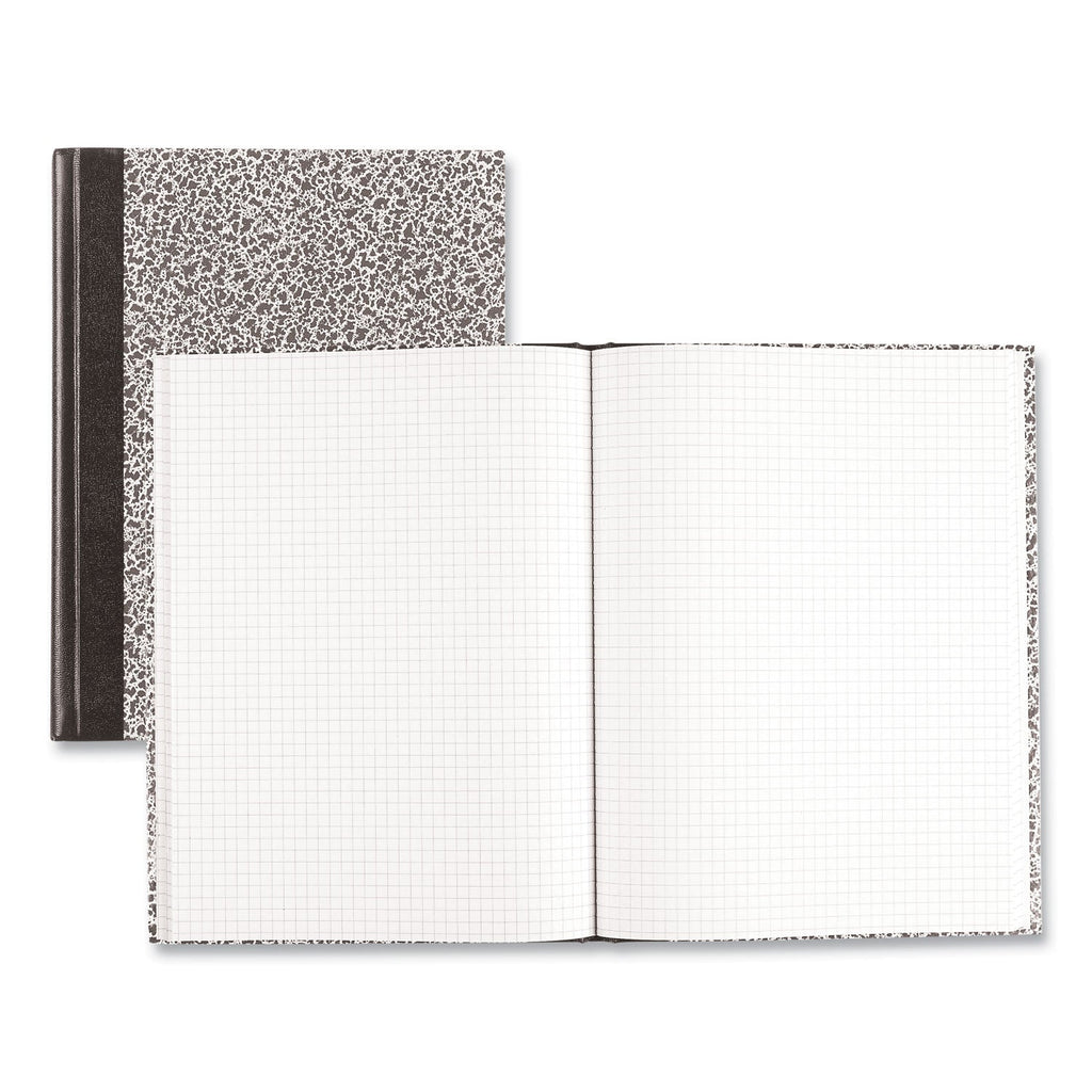 National Lab Notebook, Quadrille Rule, Green Marble Cover, 10.13 x 7.88, 96 Sheets