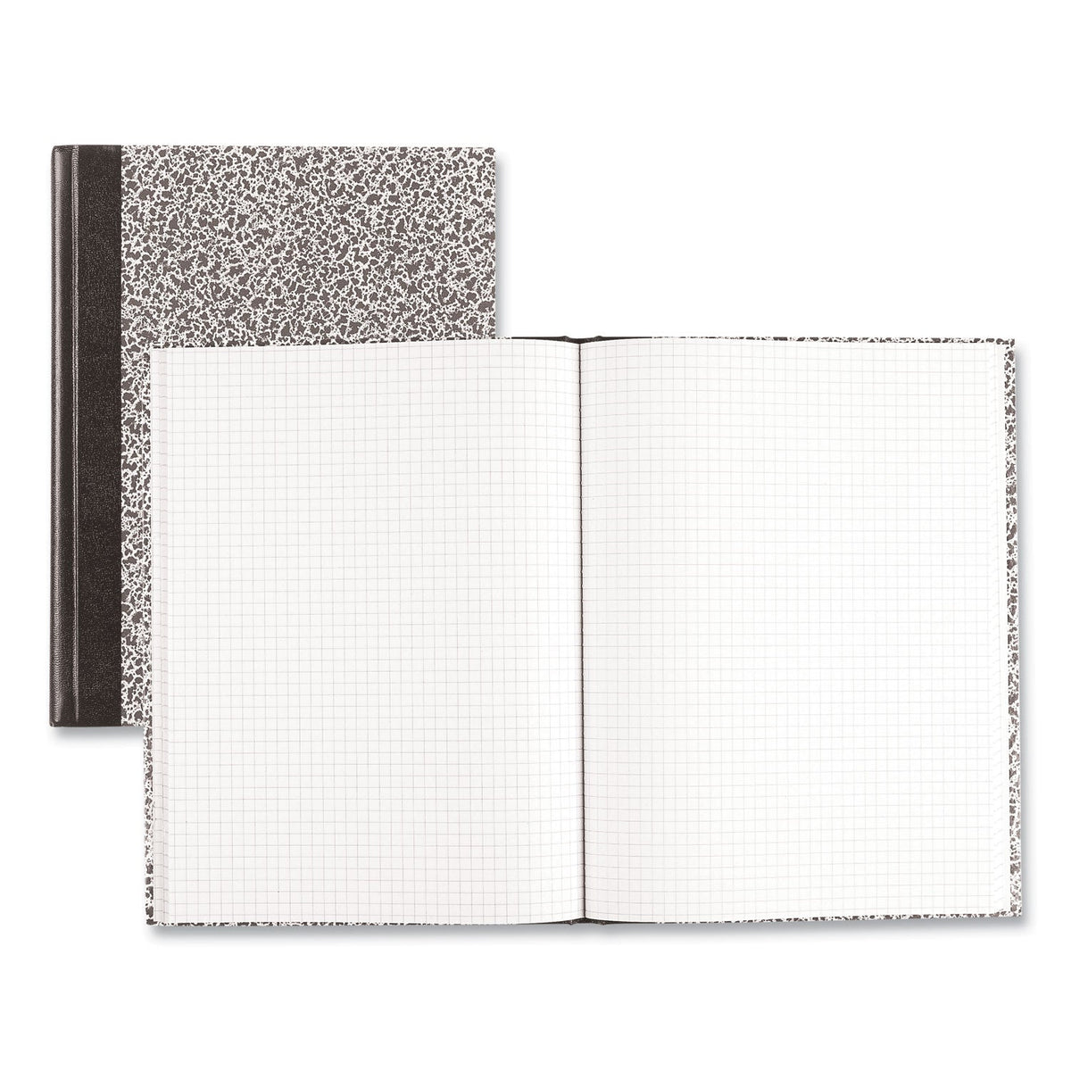 National Lab Notebook, Quadrille Rule, Green Marble Cover, 10.13 x 7.88, 96 Sheets