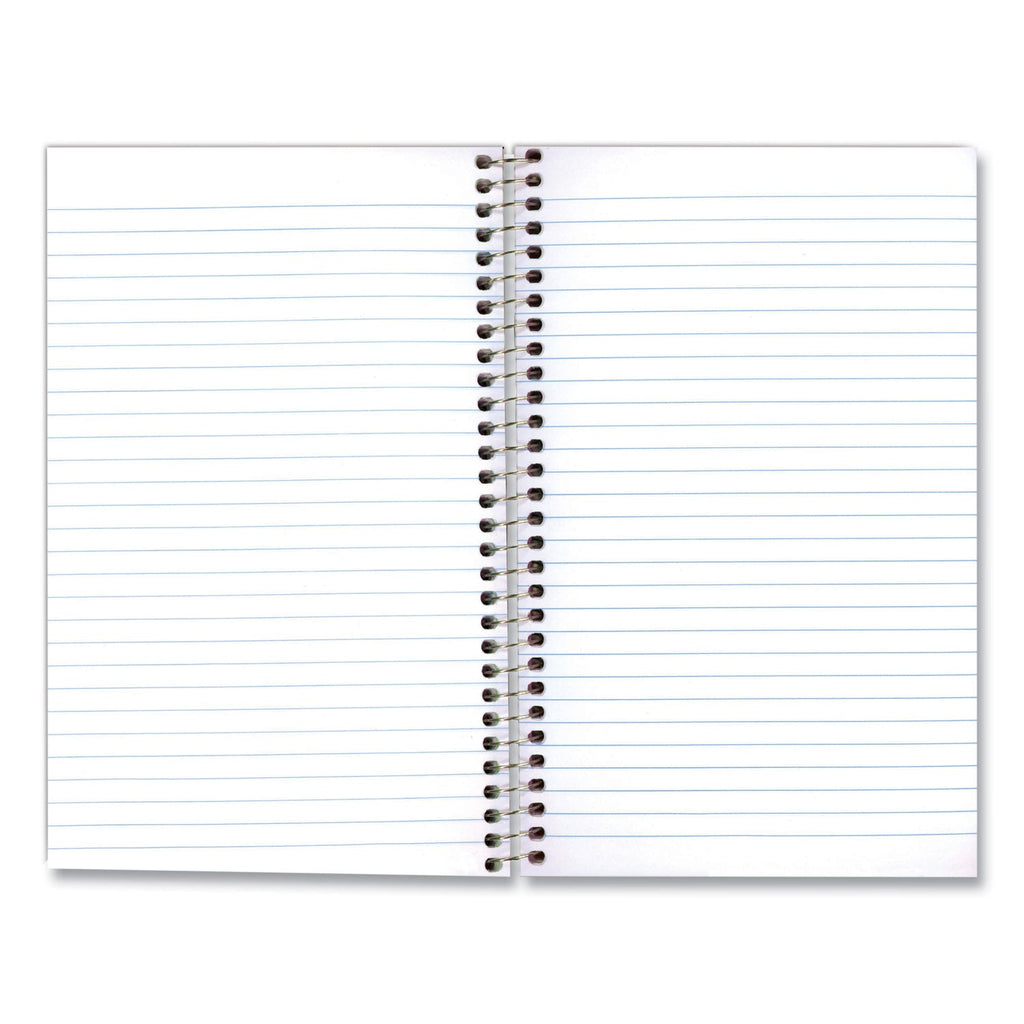 National Single-Subject Wirebound Notebooks, 1 Subject, Medium/College Rule, Kolor Kraft Blue Front Cover, 9.5 x 6, 80 Sheets