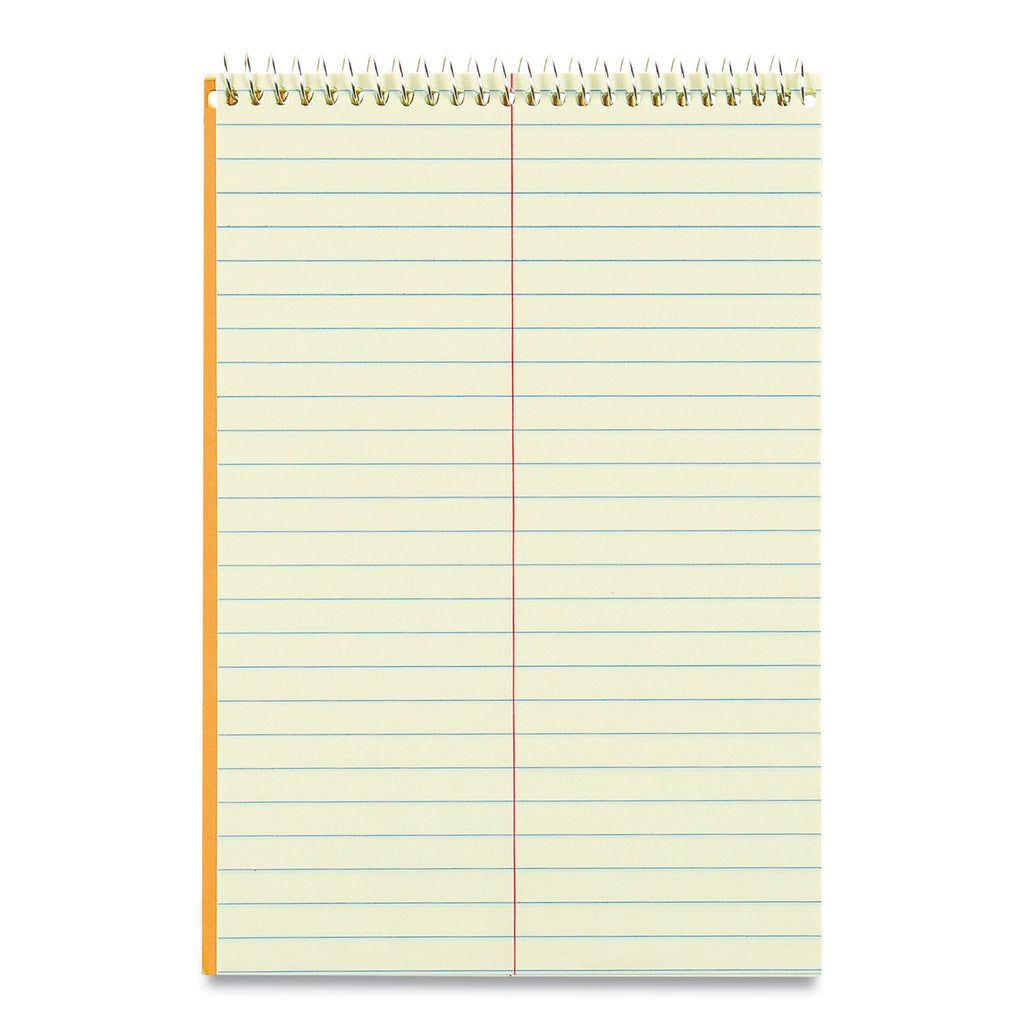 National Standard Spiral Steno Pad, Gregg Rule, Brown Cover, 60 Eye-Ease Green 6 x 9 Sheets