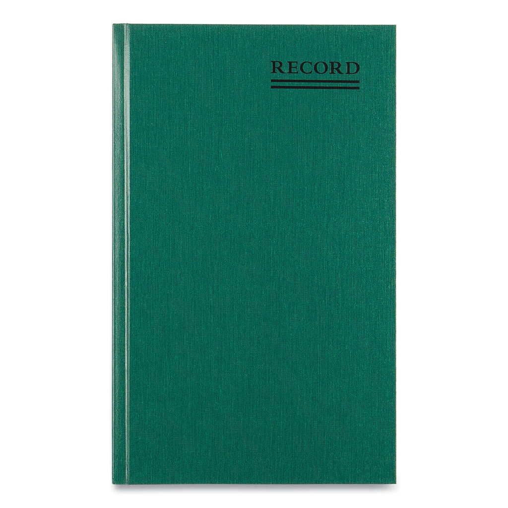 National Emerald Series Account Book, Green Cover, 12.25 x 7.25 Sheets, 300 Sheets/Book