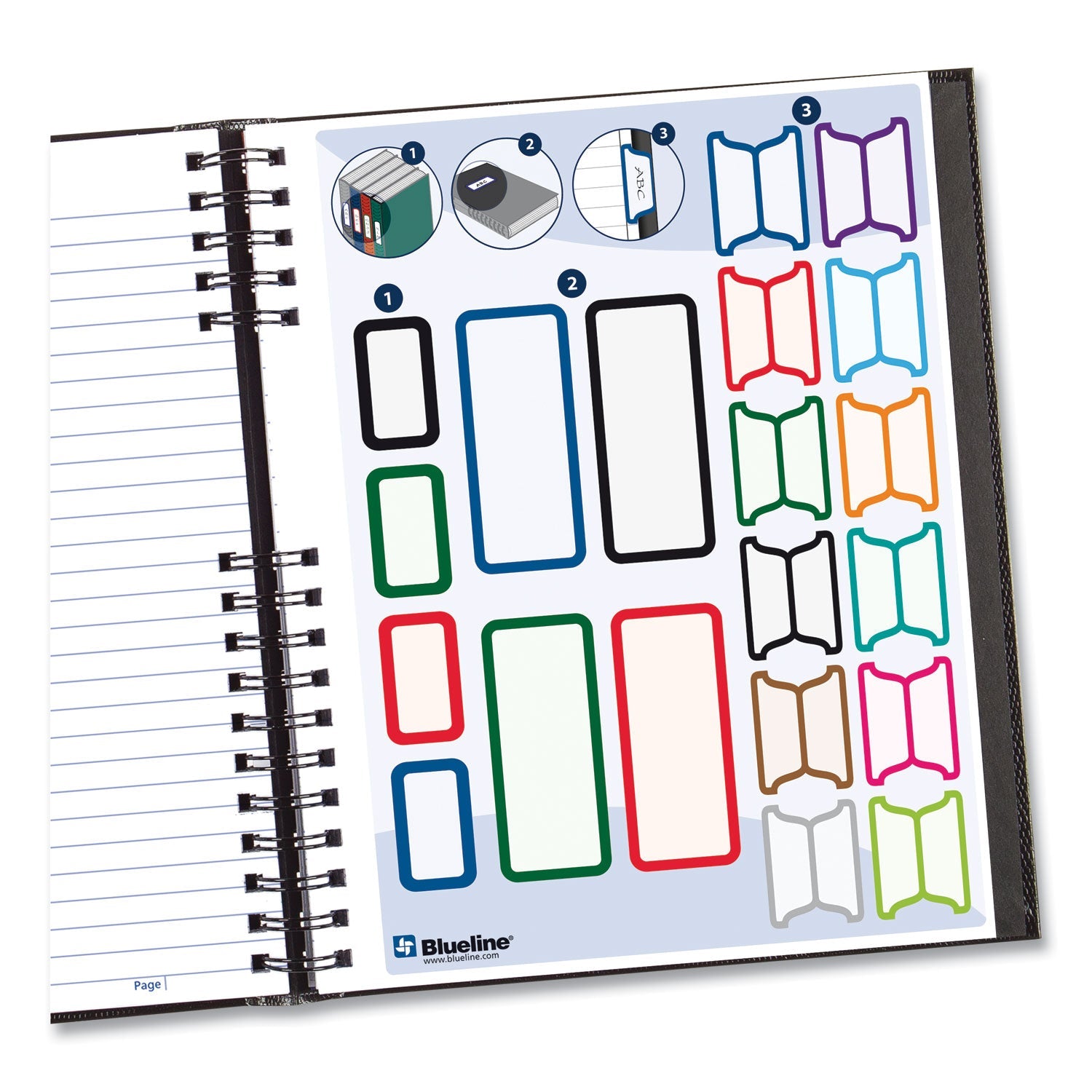 Blueline NotePro Notebook, 1 Subject, Medium/College Rule, Black Cover, 11 x 8.5, 150 Sheets