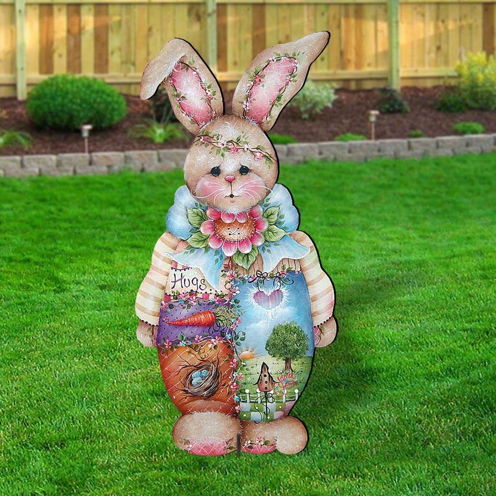 Bunny Easter Yard Sign  by Jamie Mills-Price - Easter Spring Decor - 8457601F