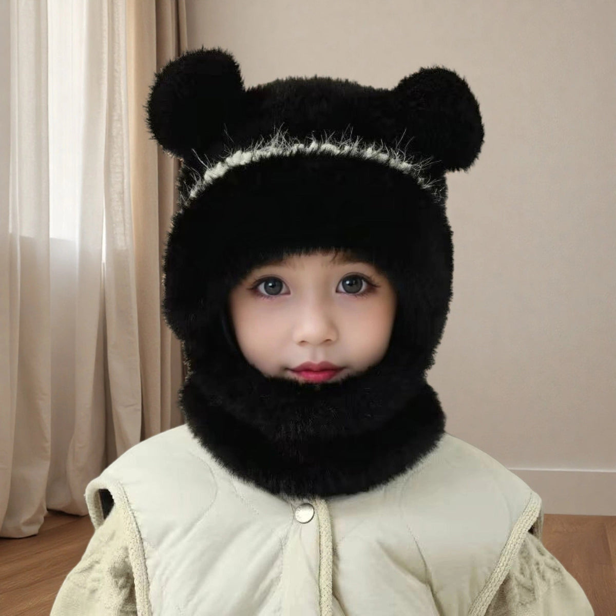 Warm, Windproof Knitted Wool Hat With Earflaps