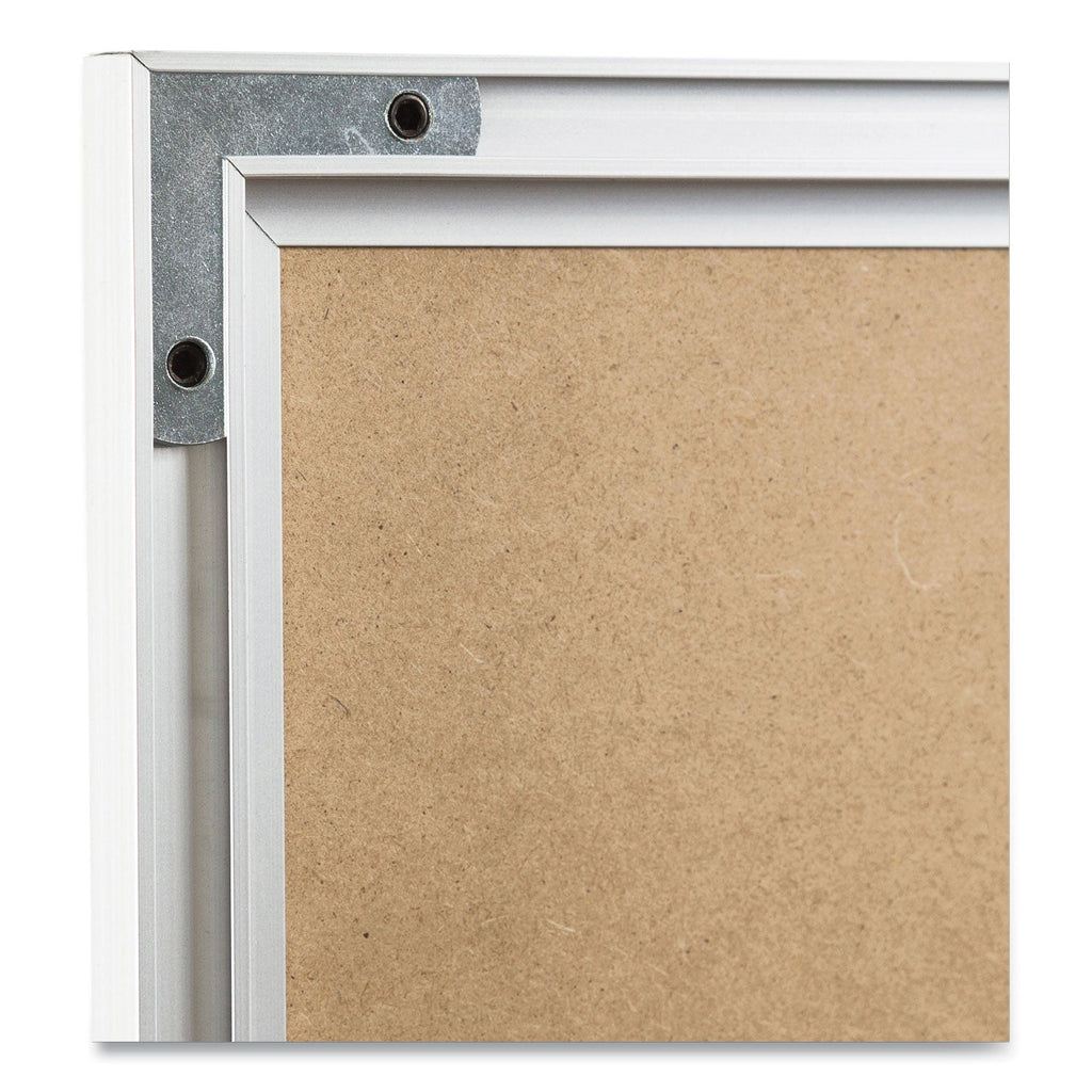U Brands Melamine Dry Erase Board, 36 x 24, White Surface, Silver Frame