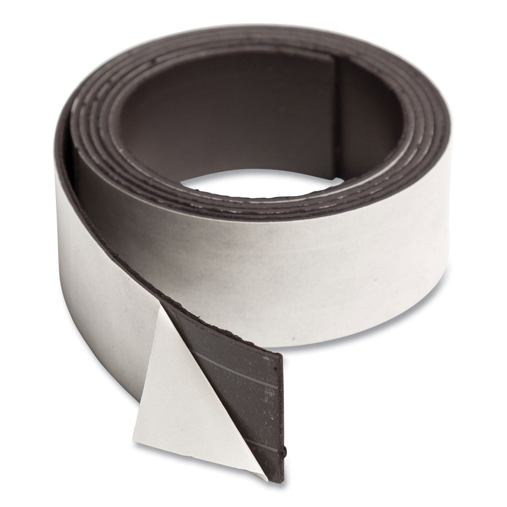 U Brands Magnetic Adhesive Tape Roll, 1" x 4 ft, Black