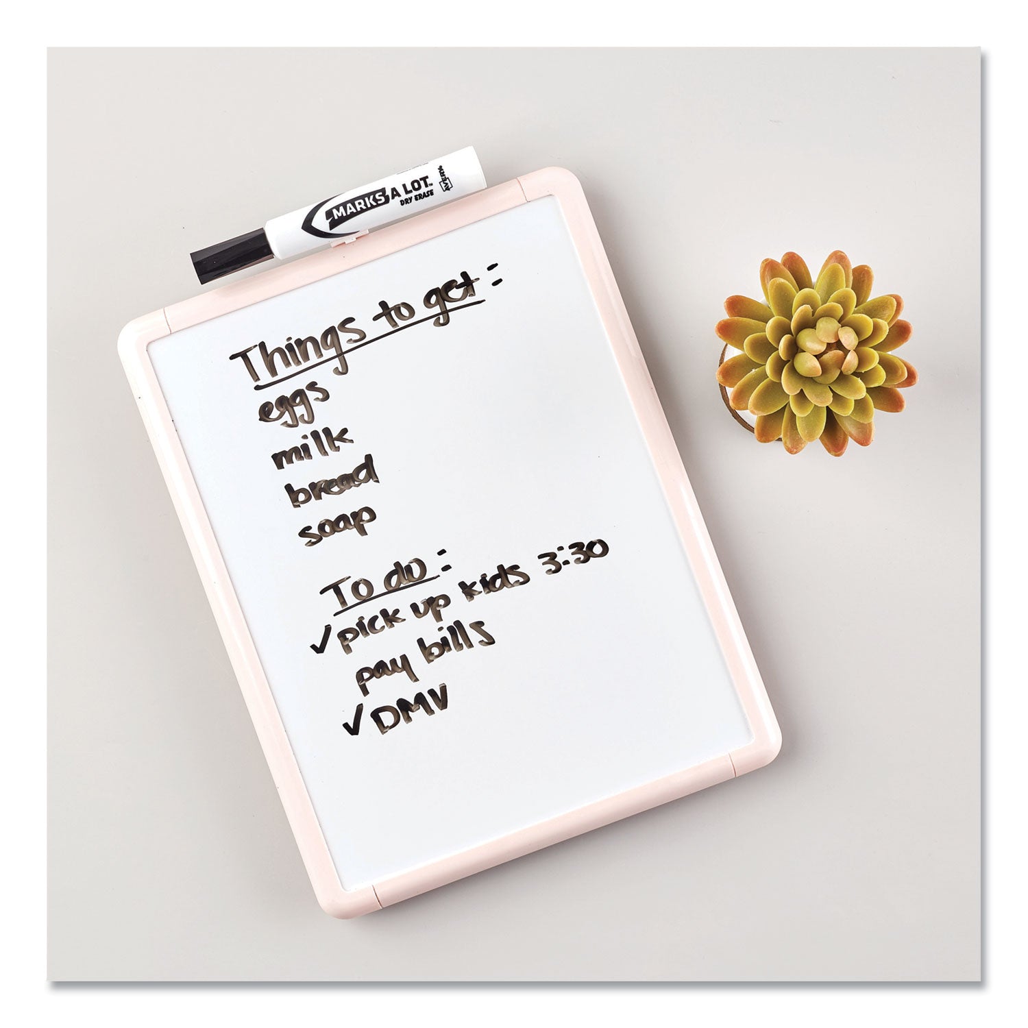 Avery MARKS A LOT Desk-Style Dry Erase Marker, Broad Chisel Tip, Black, Dozen (24408)