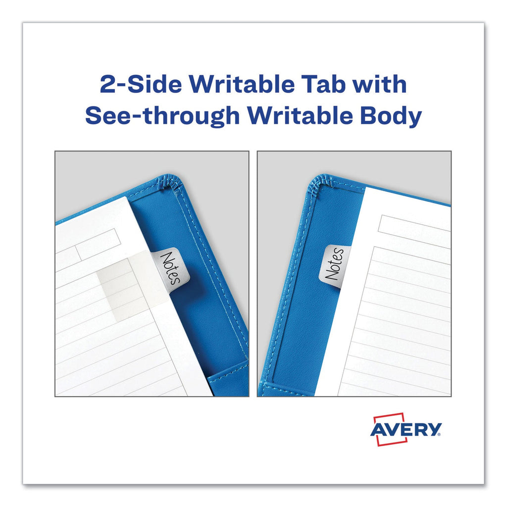 Avery Ultra Tabs Repositionable Tabs, Mini Tabs: 1" x 1.5", 1/5-Cut, Assorted Metallic Colors, 1" Wide, 40/Pack