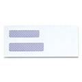 Universal Double Window Business Envelope, #8 5/8, Square Flap, Self-Adhesive Closure, 3.63 x 8.63, White, 500/Pack