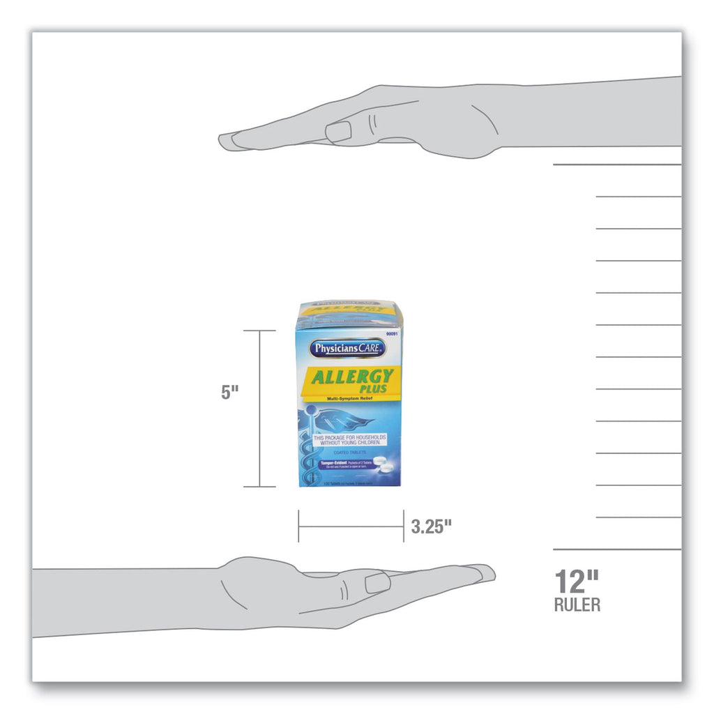 PhysiciansCare Allergy Antihistamine Medication, Two-Pack, 50 Packs/Box