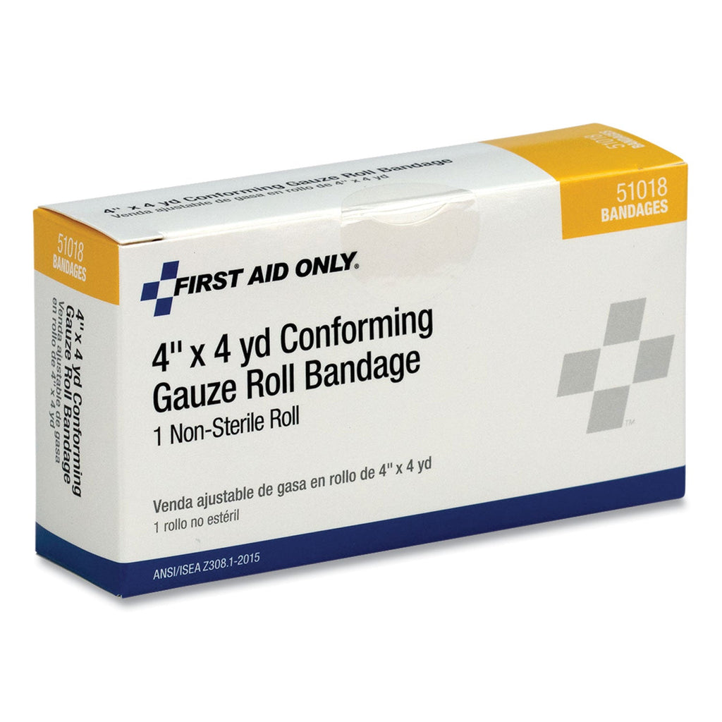 PhysiciansCare First Aid Conforming Gauze Bandage, Non-Sterile, 4" Wide