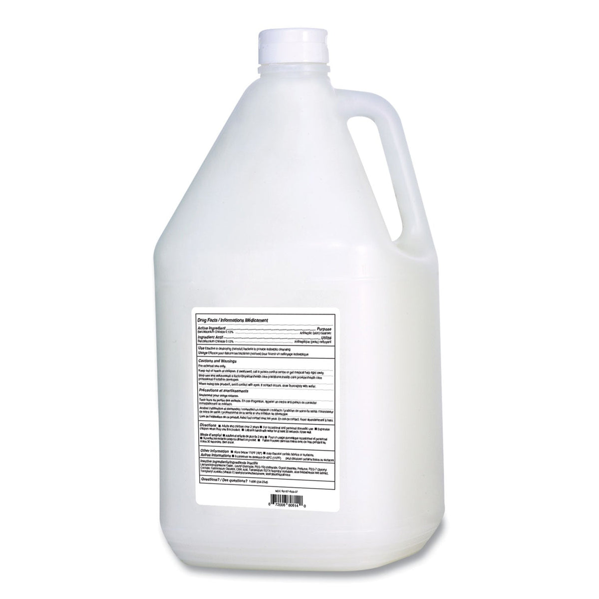 Germs Be Gone Antibacterial Hand Soap, Aloe, 1 gal Cap Bottle, 4/Carton