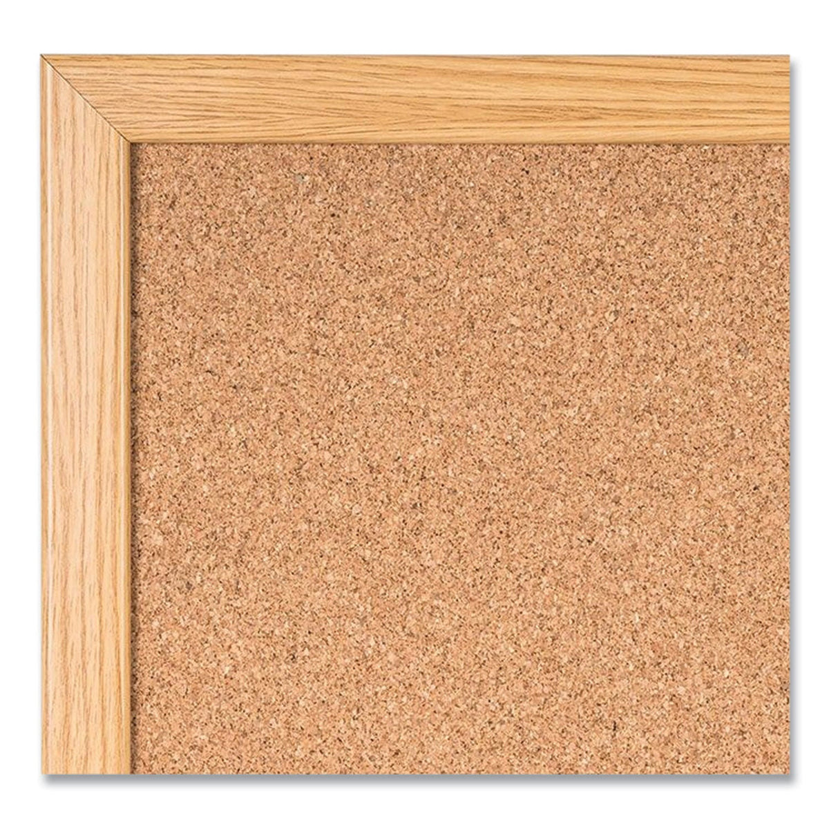 MasterVision Value Cork Bulletin Board with Oak Frame, 36 x 48, Natural