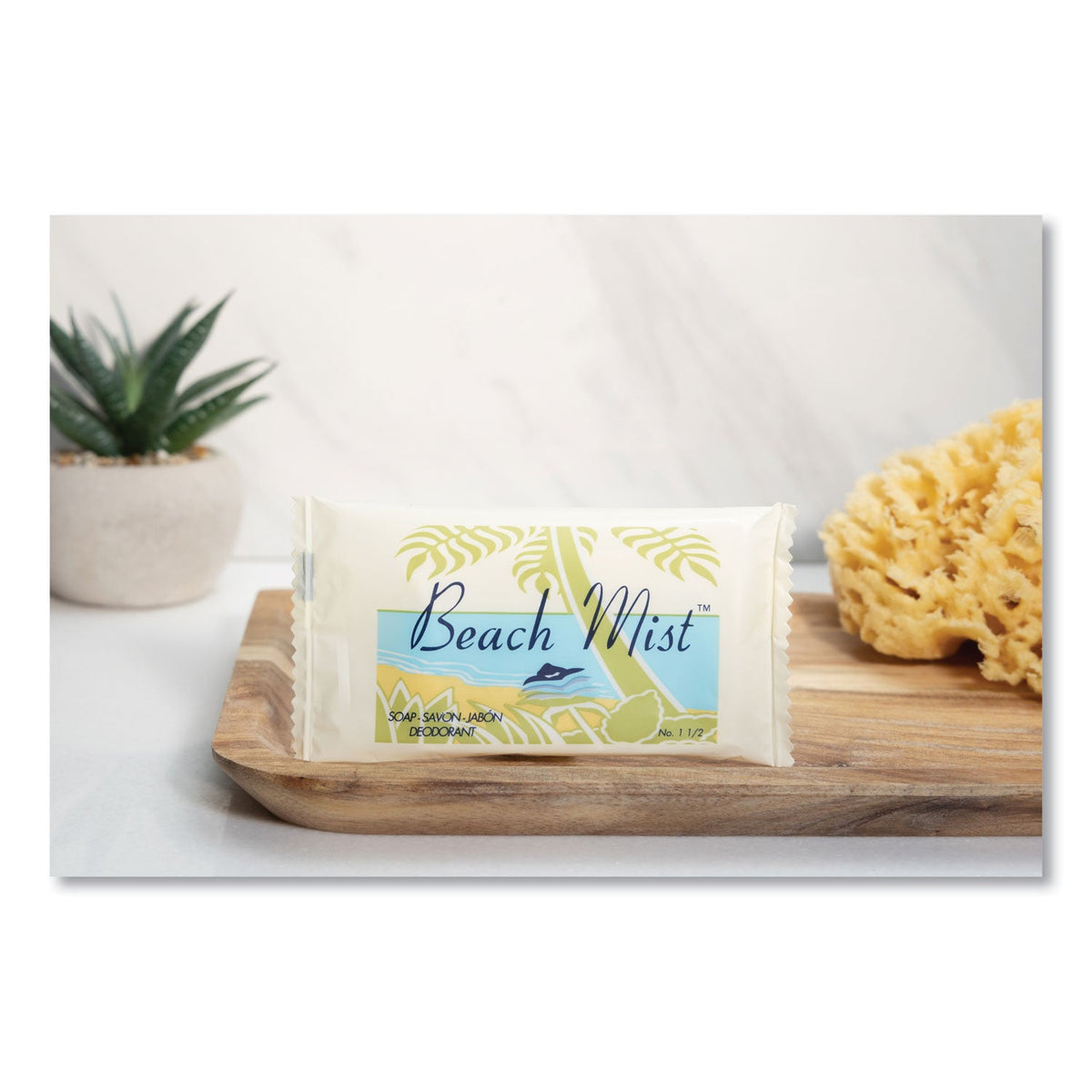 Beach Mist Face and Body Soap, Beach Mist Fragrance, # 1 1/2 Bar, 500/Carton