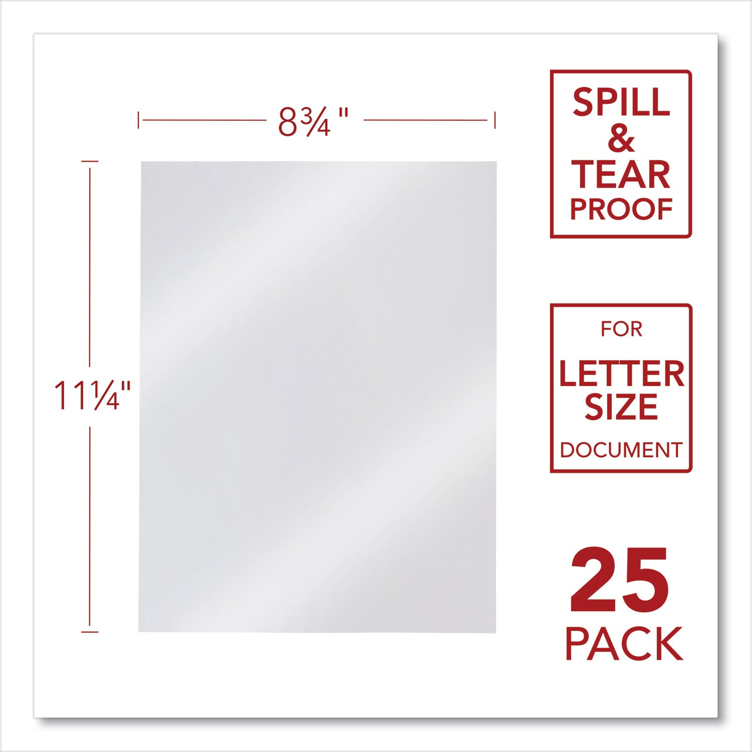 GBC Design View Poly Presentation Covers for Binding Systems, Frost, 11.25 x 8.75, Unpunched, 25/Pack