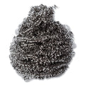 AmerCareRoyal Stainless Steel Sponge, Polybagged, 1.50 oz, Gray, 12/Pack, 12/Packs/Carton