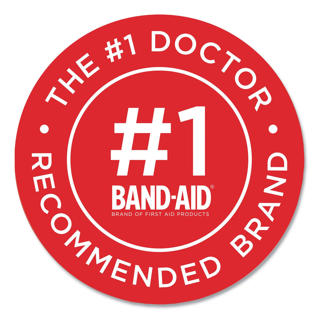 BAND-AID Sheer/Wet Adhesive Bandages, Assorted Sizes, 280/Box