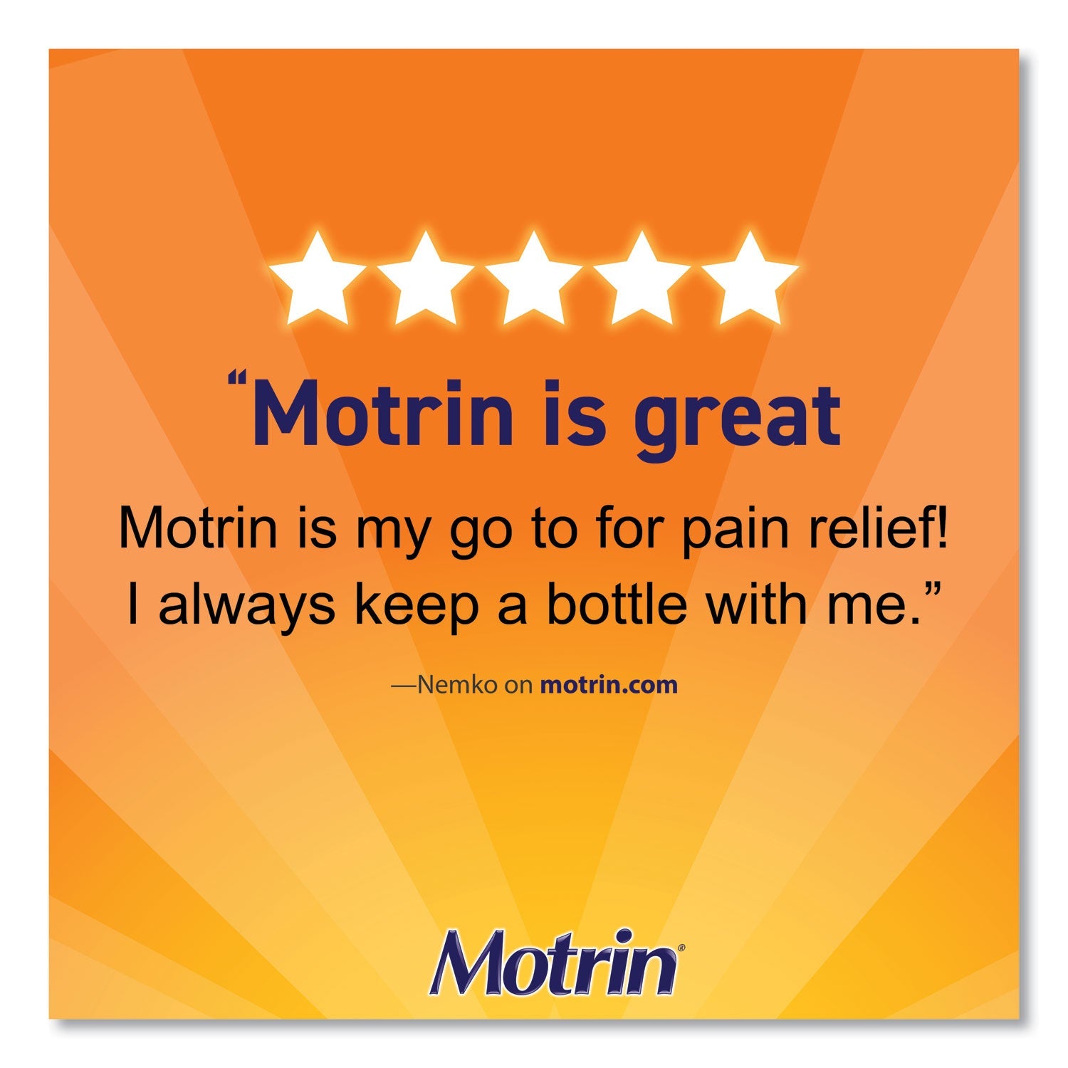 Motrin Ibuprofen Tablets, Two-Pack, 50 Packs/Box