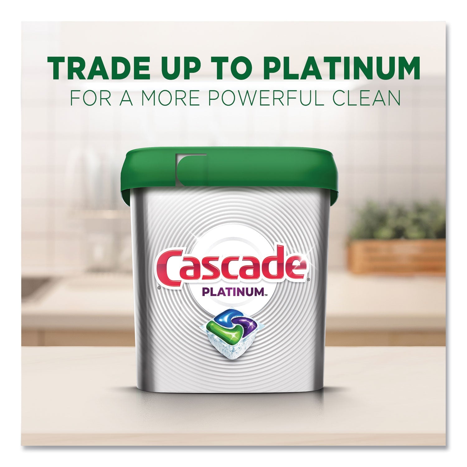 Cascade ActionPacs, Fresh Scent, 13.5 oz Bag, 25/Pack, 5 Packs/Carton
