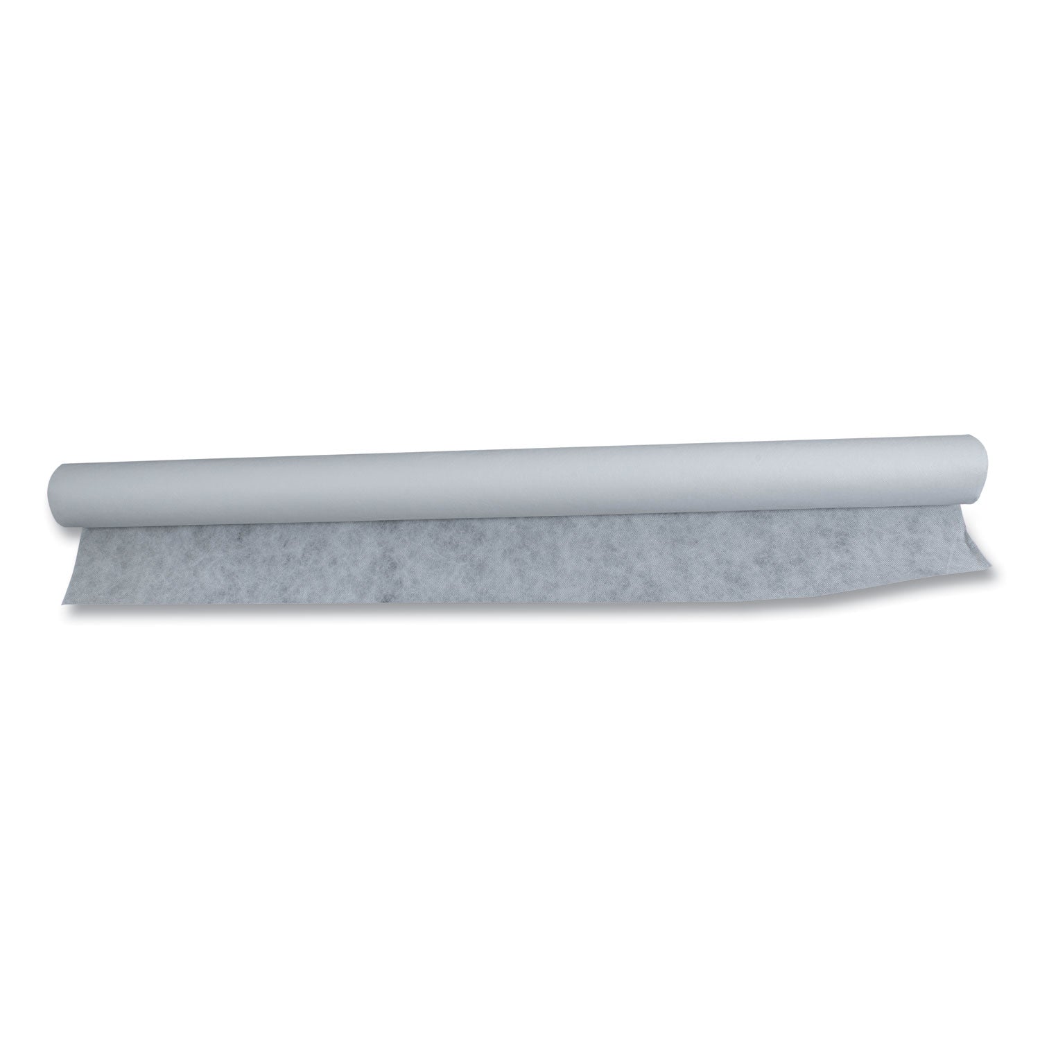Tablemate Linen-Soft Non-Woven Polyester Banquet Roll, Cut-To-Fit, 40" x 50 ft, White