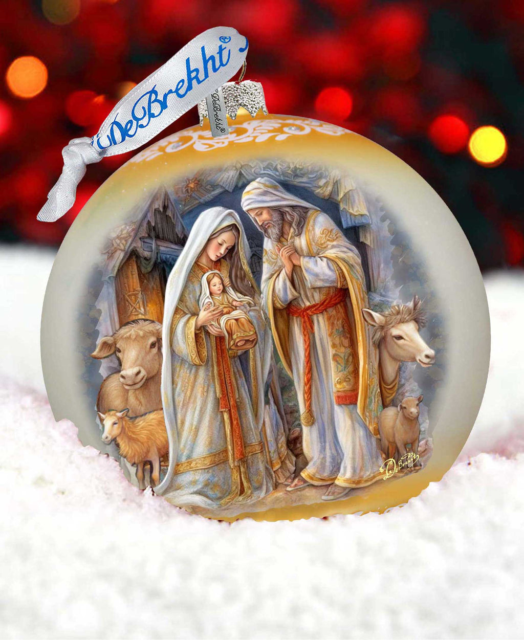 Large Glass Ornament - Nativity Chronicles Holiday Decor by G. Debrekht - Christmas Holiday Decor - 73964