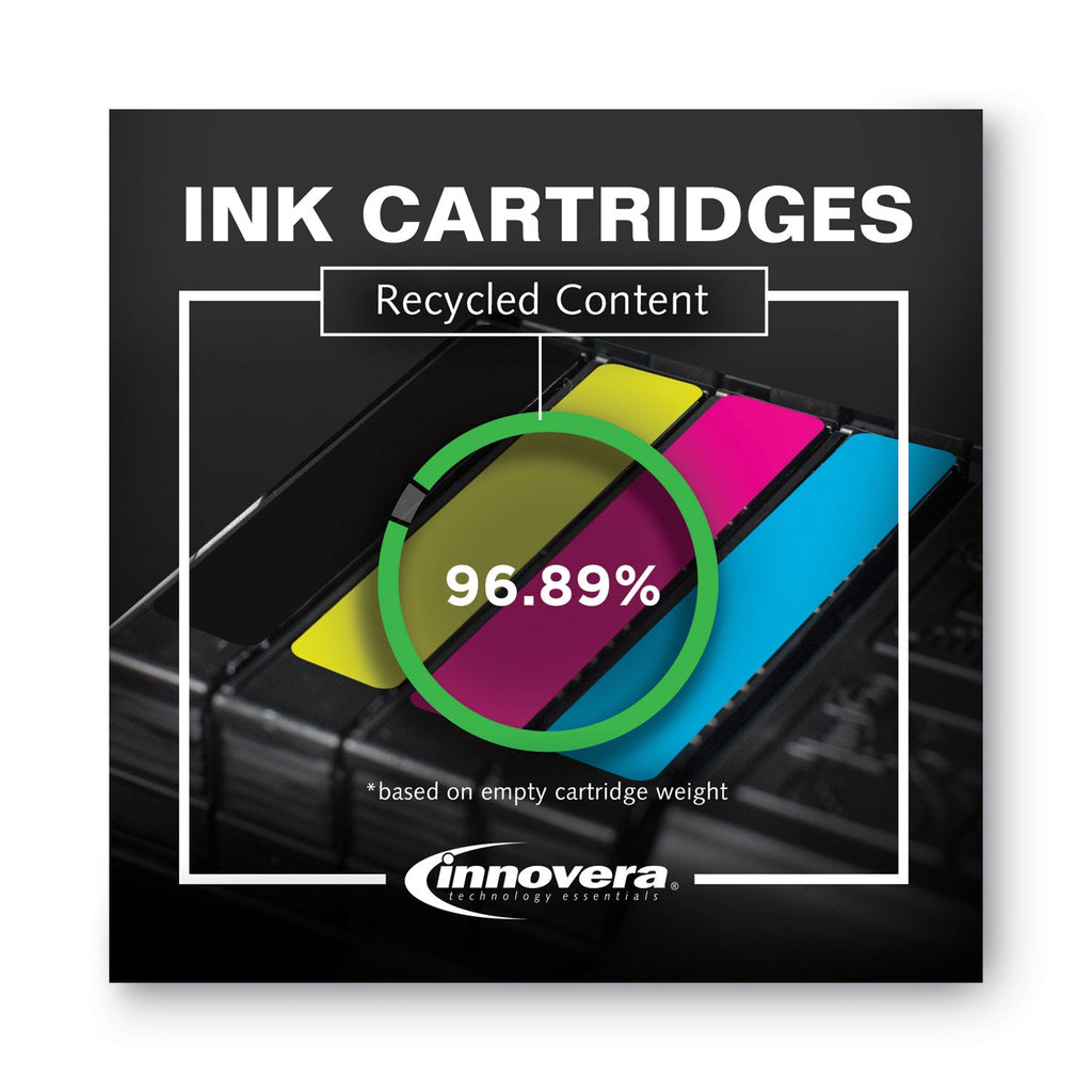 Innovera Remanufactured Black Ink, Replacement for 972 (F6T80AN), 3,500 Page-Yield