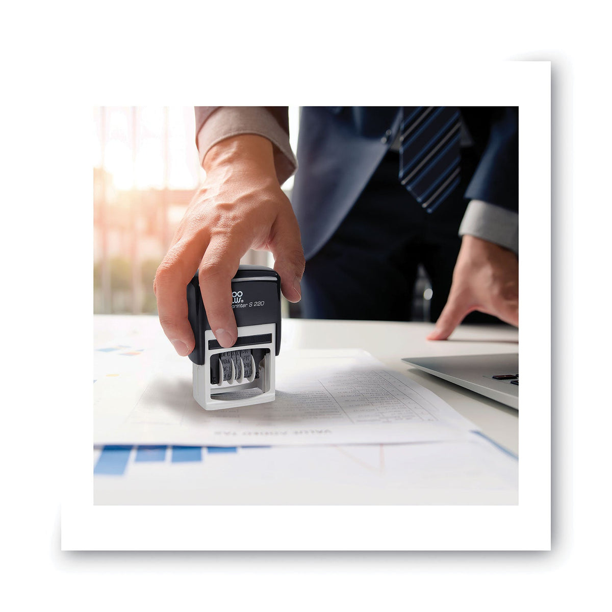 COSCO 2000PLUS Economy Dater, Self-Inking, Black