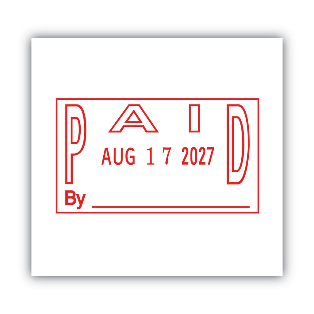COSCO 2000PLUS ES Dater, PAID + Date, 1 x 1.81, Red