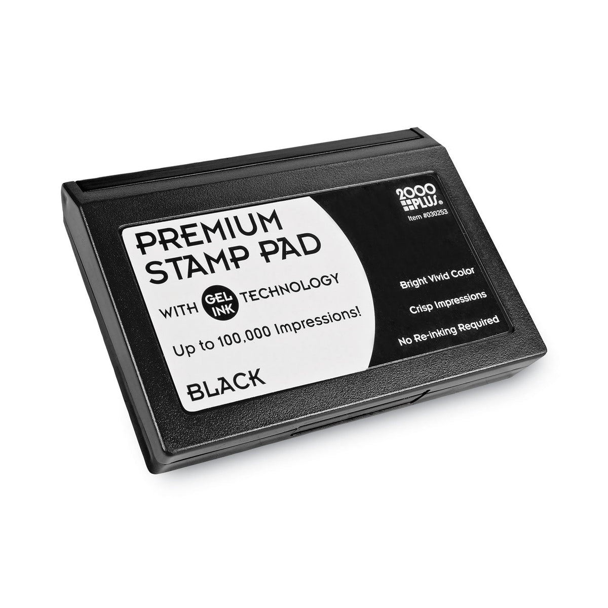 COSCO Microgel Stamp Pad for 2000 PLUS, 4.25" x 2.75", Black
