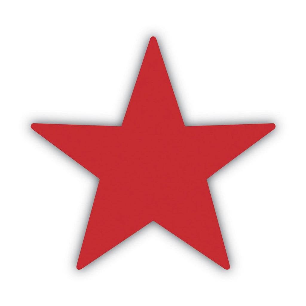 ACCUSTAMP Pre-Inked Round Stamp with Microban, Star, 0.63" dia, Red