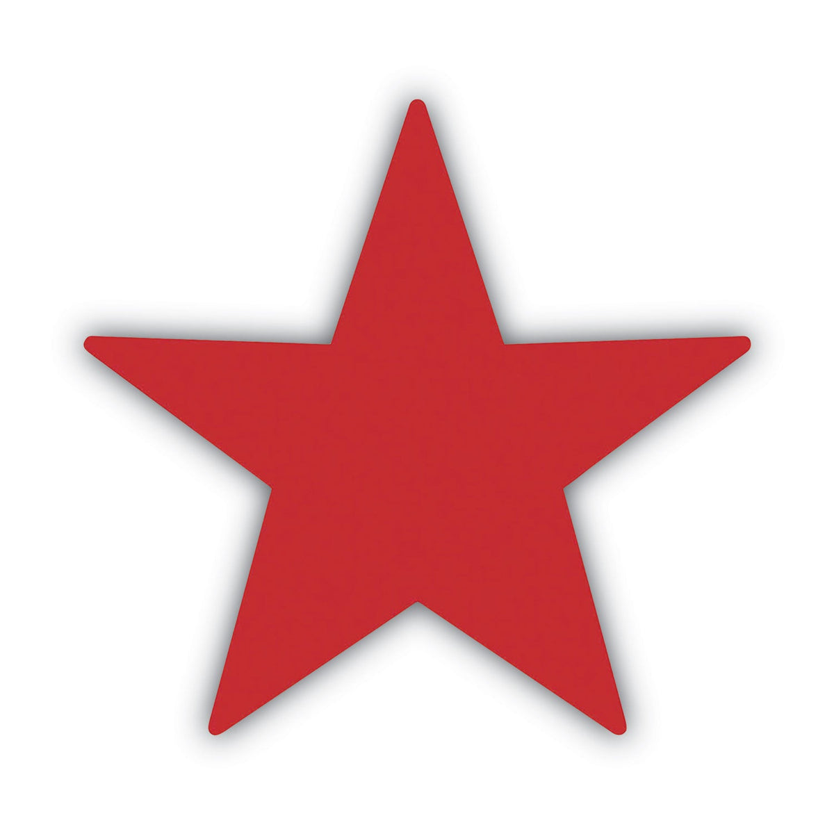 ACCUSTAMP Pre-Inked Round Stamp with Microban, Star, 0.63" dia, Red