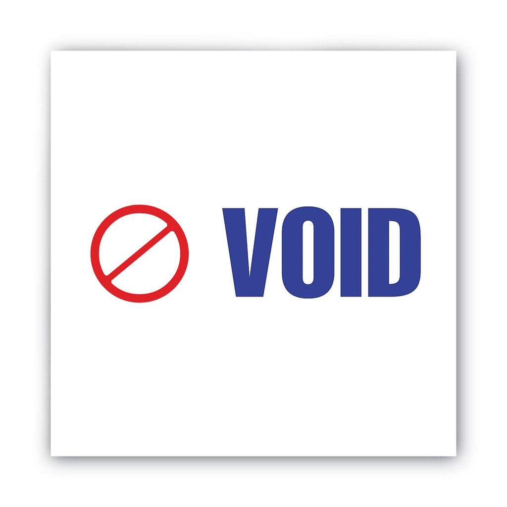ACCUSTAMP2 Pre-Inked Shutter Stamp, Red/Blue, VOID, 1.63 x 0.5