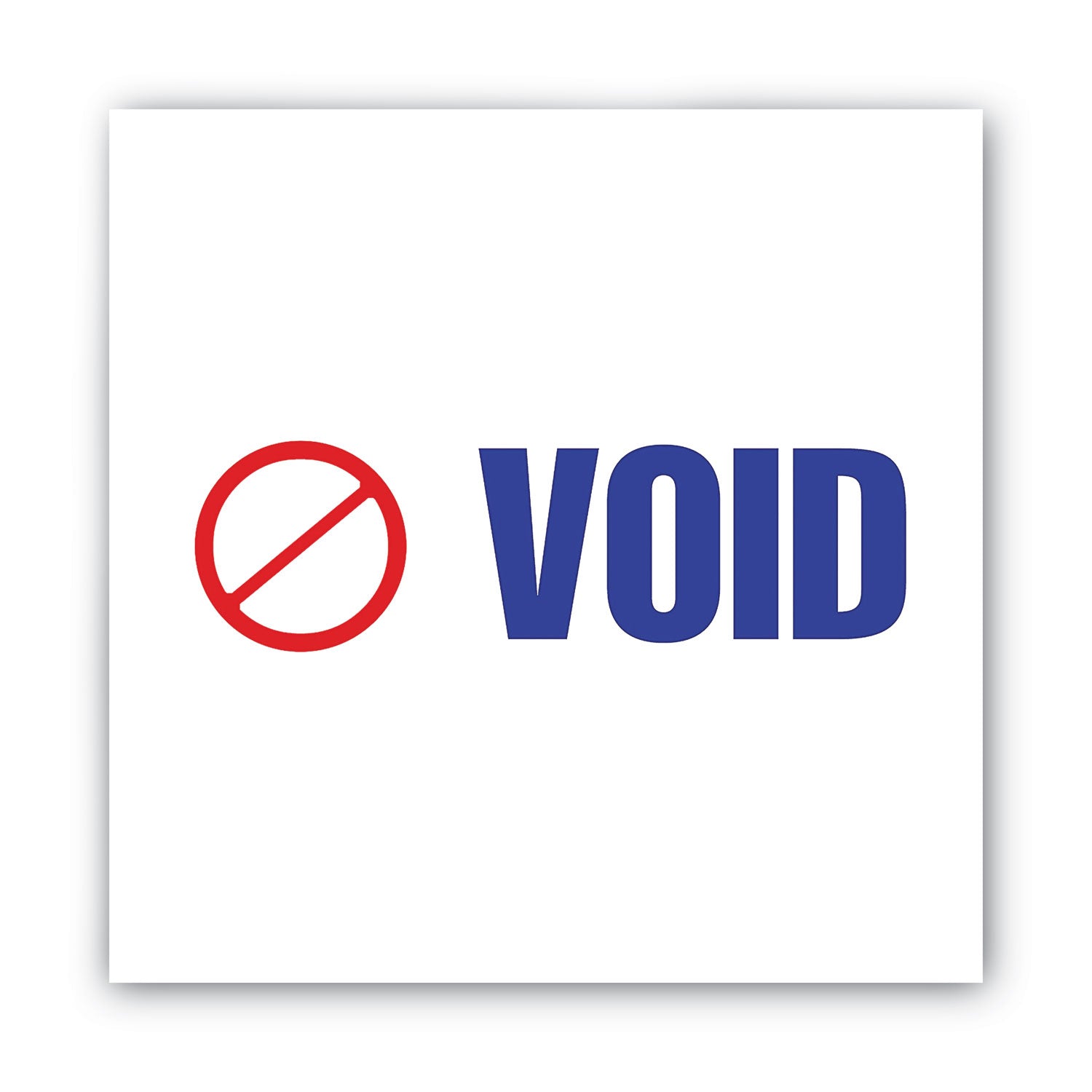 ACCUSTAMP2 Pre-Inked Shutter Stamp, Red/Blue, VOID, 1.63 x 0.5