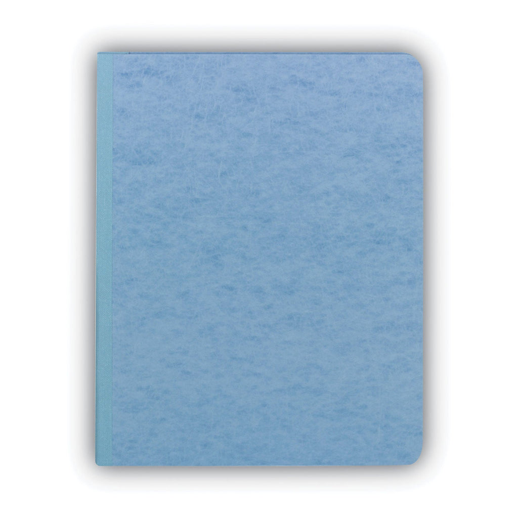 Smead Prong Fastener Premium Pressboard Report Cover, Two-Piece Prong Fastener, 3" Capacity, 8.5 x 11, Blue/Blue