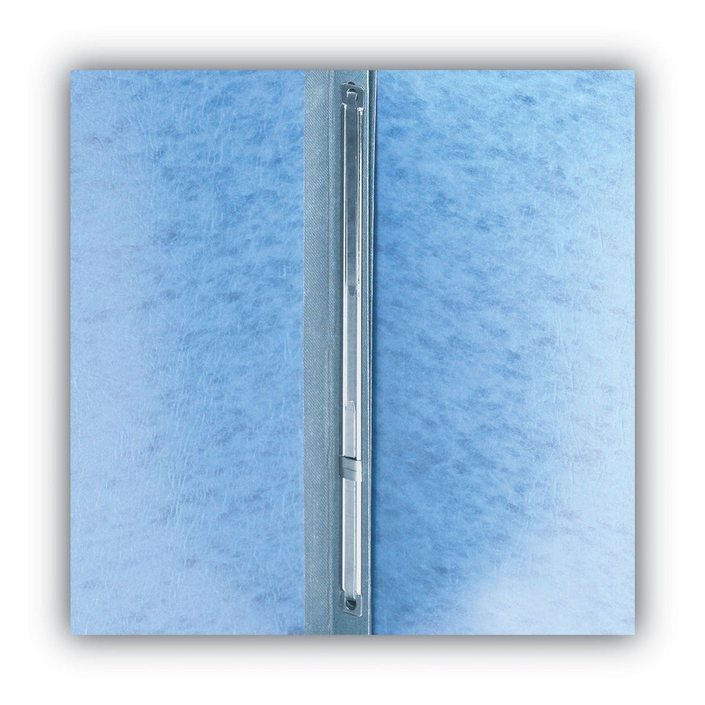 Smead Prong Fastener Premium Pressboard Report Cover, Two-Piece Prong Fastener, 3" Capacity, 8.5 x 11, Blue/Blue