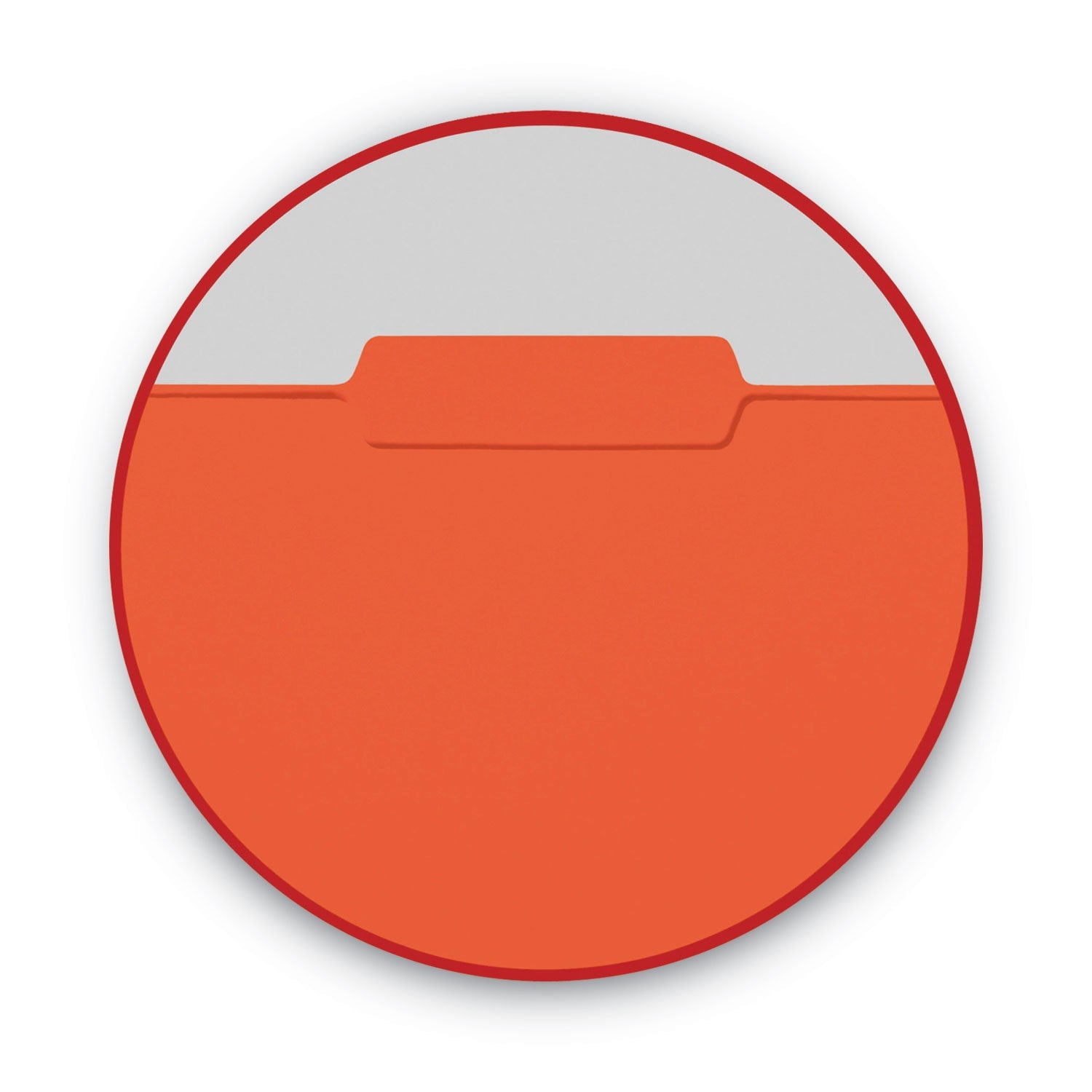 Smead Interior File Folders, 1/3-Cut Tabs: Assorted, Letter Size, 0.75" Expansion, Orange, 100/Box