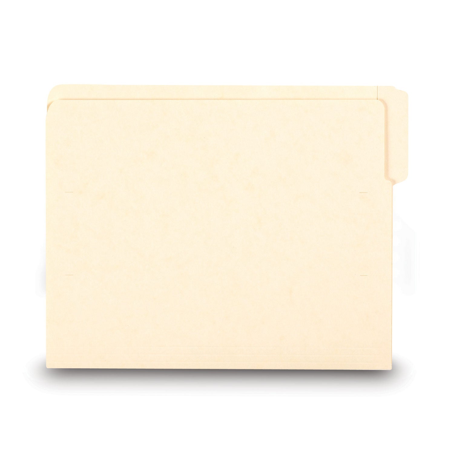 Smead Heavyweight Manila End Tab Folders, 9" High Front, 1/3-Cut Tabs: Assorted, Letter, 0.75" Expansion, Manila, 100/Box