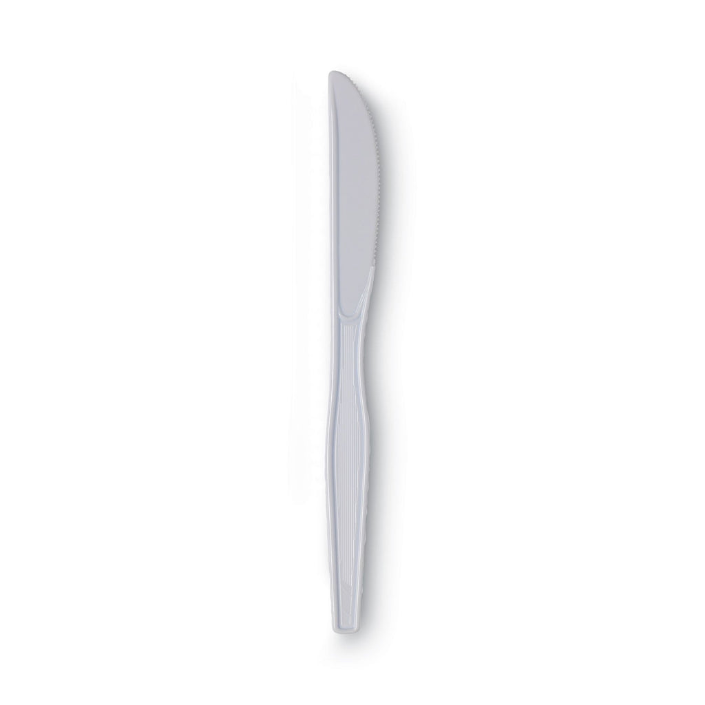 Dixie Plastic Cutlery, Heavy Mediumweight Knife, 100/Box