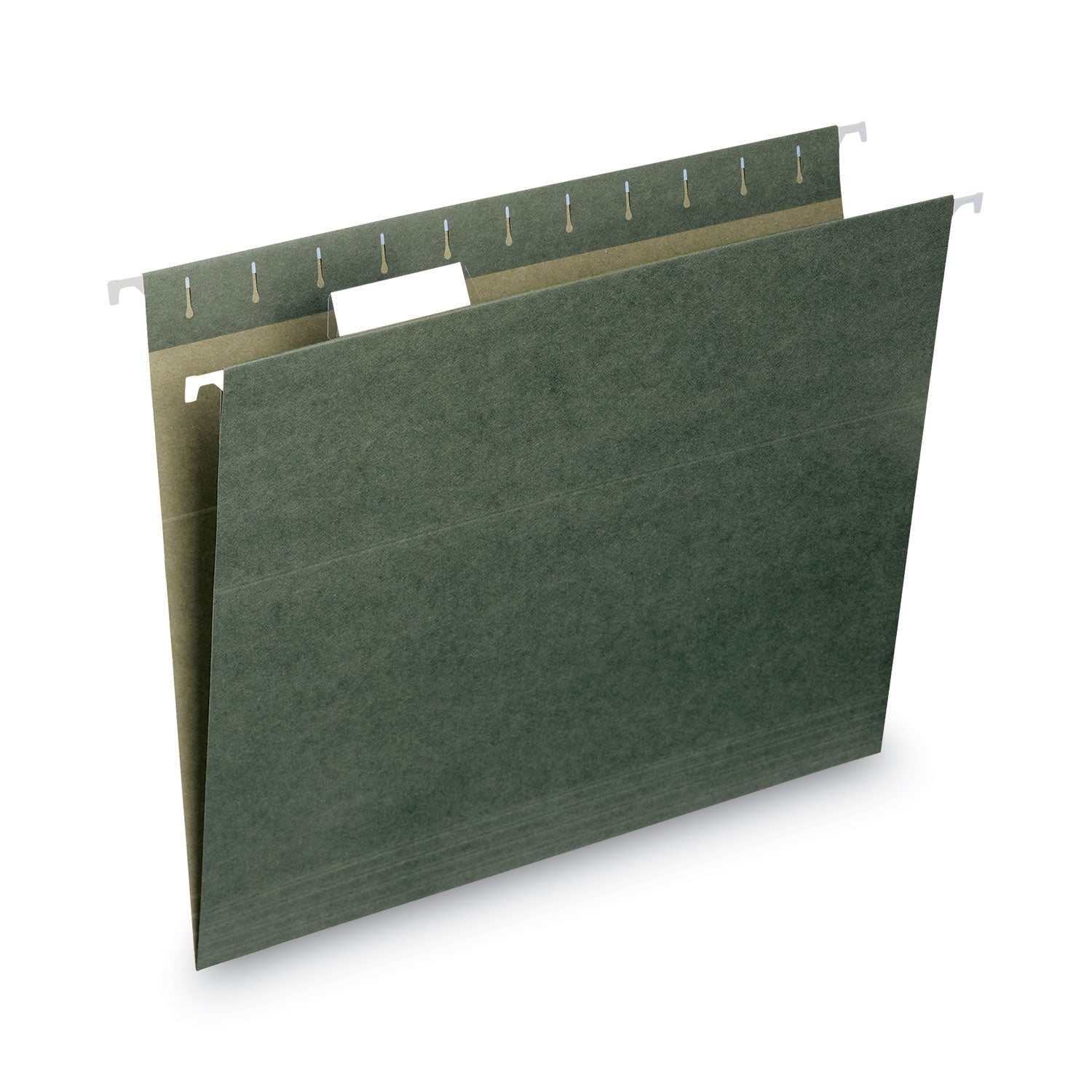 Smead Hanging Folders, Letter Size, 1/5-Cut Tabs, Standard Green, 25/Box