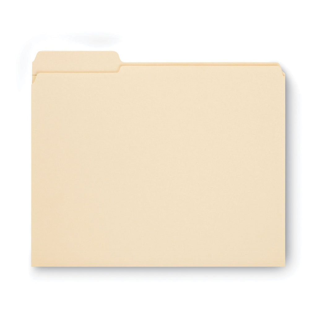 Smead Reinforced Tab Manila File Folders, 1/3-Cut Tabs: Left Position, Letter Size, 0.75" Expansion, 11-pt Manila, 100/Box