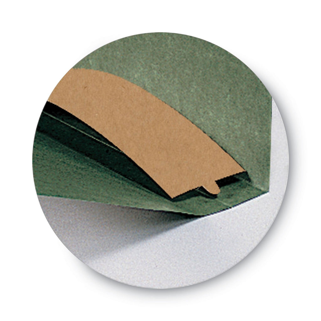 Smead Box Bottom Hanging File Folders, 2" Capacity, Letter Size, Standard Green, 25/Box