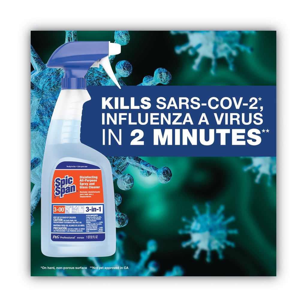 Spic and Span Disinfecting All-Purpose Spray and Glass Cleaner, Fresh Scent, 32 oz Spray Bottle