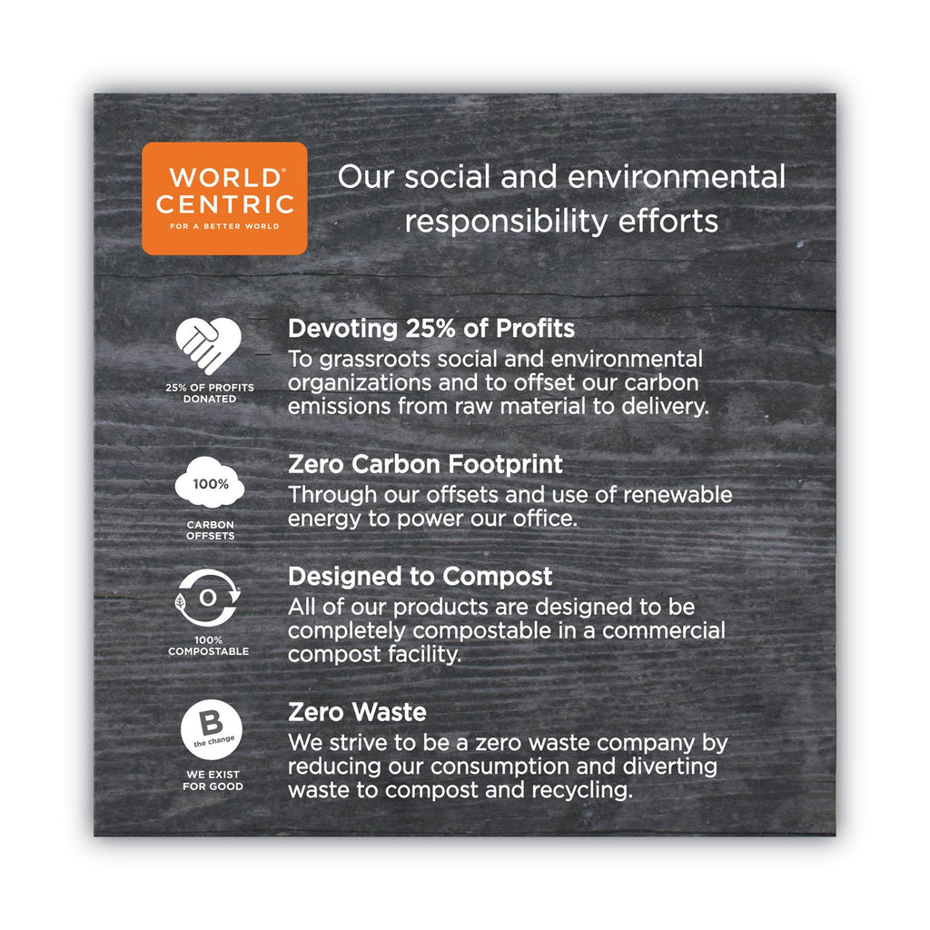 World Centric TPLA Compostable Cutlery, Knife, 6.7", White, 750/Carton