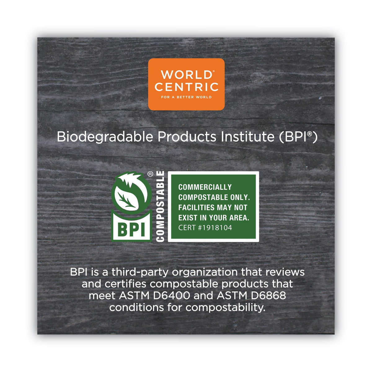 World Centric TPLA Compostable Cutlery, Knife, 6.7", White, 750/Carton