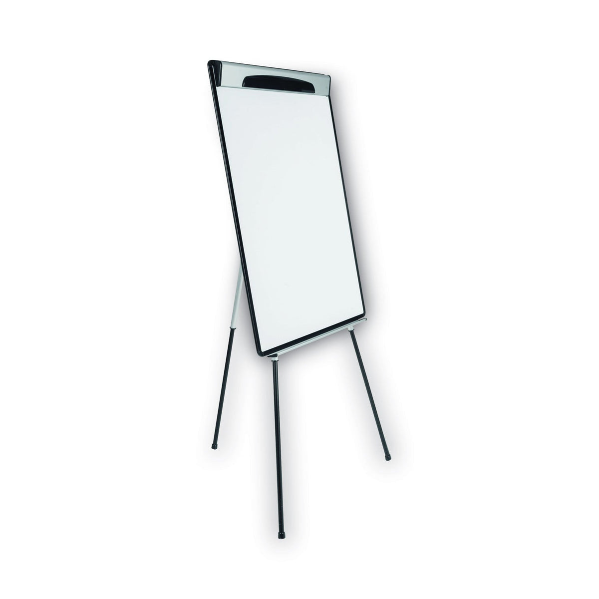 MasterVision Magnetic Gold Ultra Dry Erase Tripod Easel with Extension Arms, 32" to 72", Black/Silver