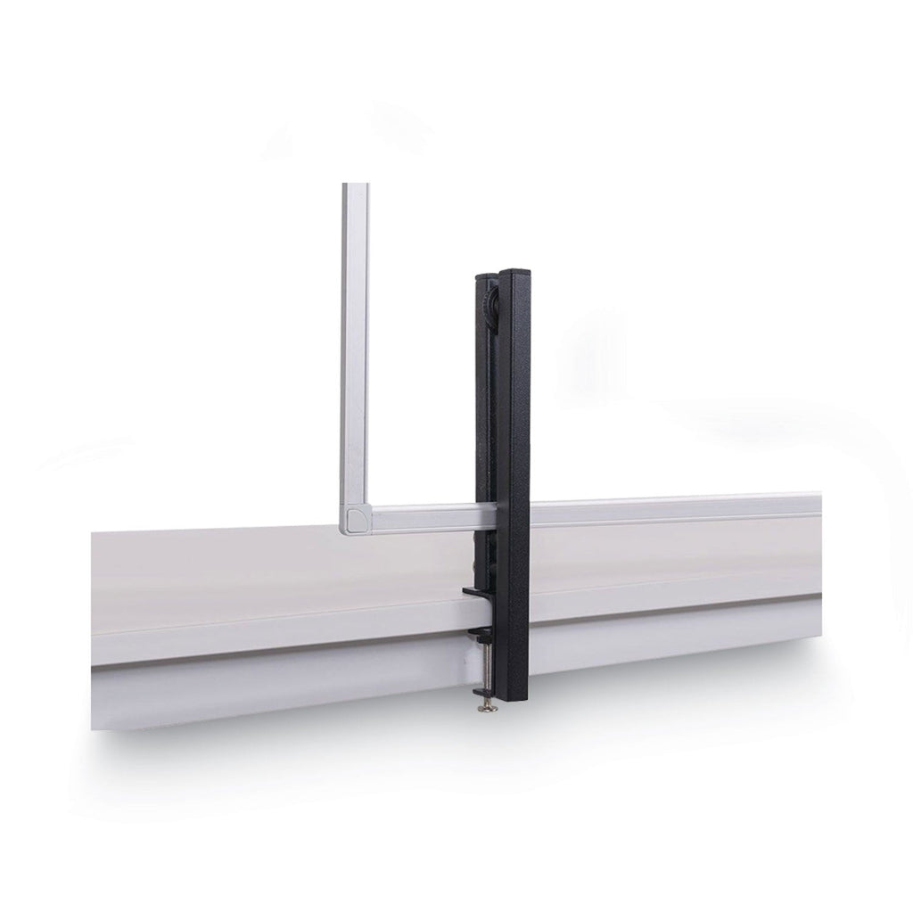 MasterVision Protector Series Glass Aluminum Desktop Divider, 47.2 x 0.16 x 35.4, Clear