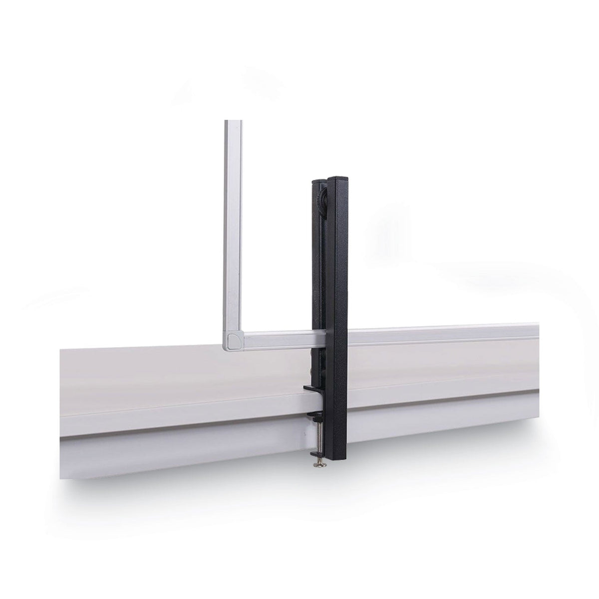 MasterVision Protector Series Glass Aluminum Desktop Divider, 47.2 x 0.16 x 35.4, Clear