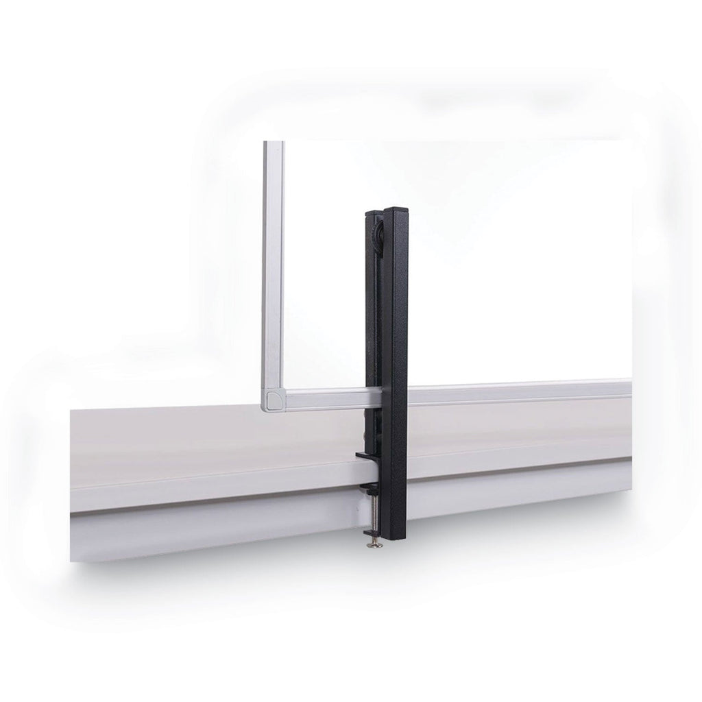 MasterVision Protector Series Glass Aluminum Desktop Divider, 40.9 x 0.16 x 27.6, Clear